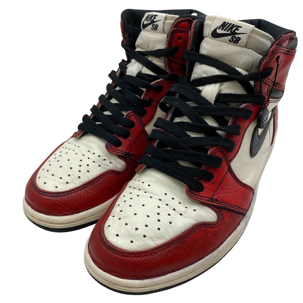 NIKE ナイキ CD6578-507 SB × Air Jordan 1 Retro High La To Chicago AJ1 エアジョーダン1 ハイカットスニーカー レッド系 29cm【中古】