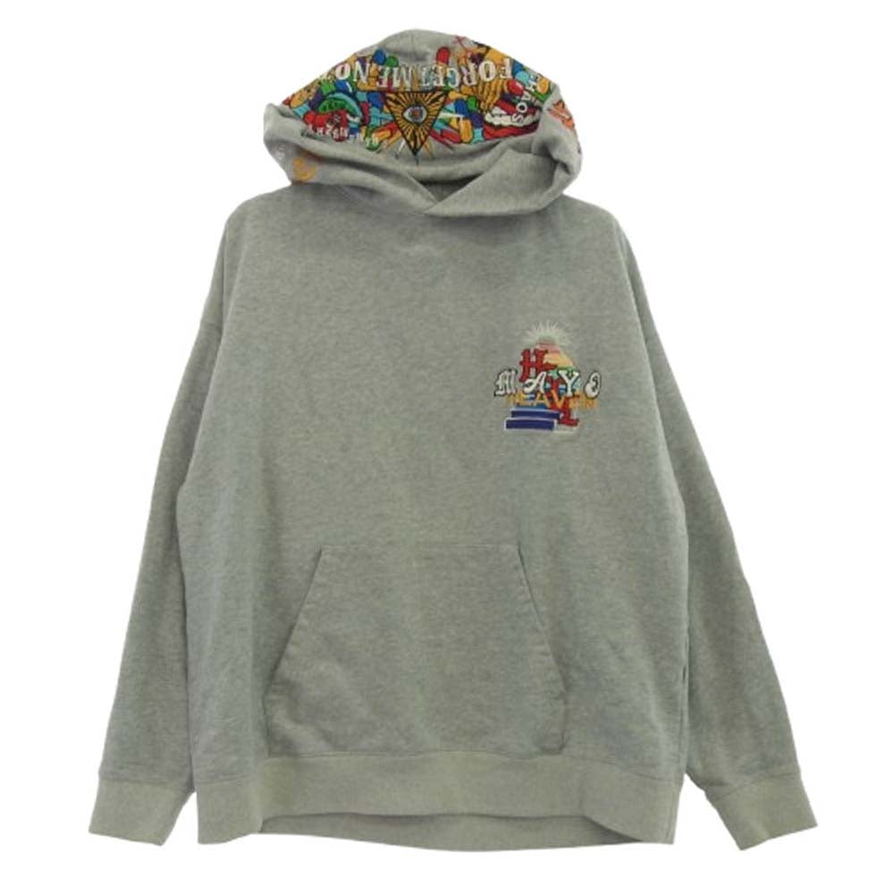 メイヨー 22MY-PK23 Forget Me Embroidery Hoodie スウェット プルオーバーパーカー グレー系 L【中古】