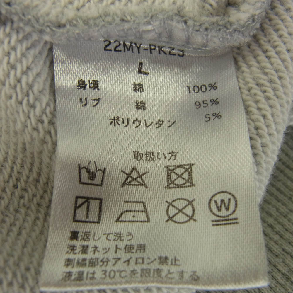 メイヨー 22MY-PK23 Forget Me Embroidery Hoodie スウェット プルオーバーパーカー グレー系 L【中古】