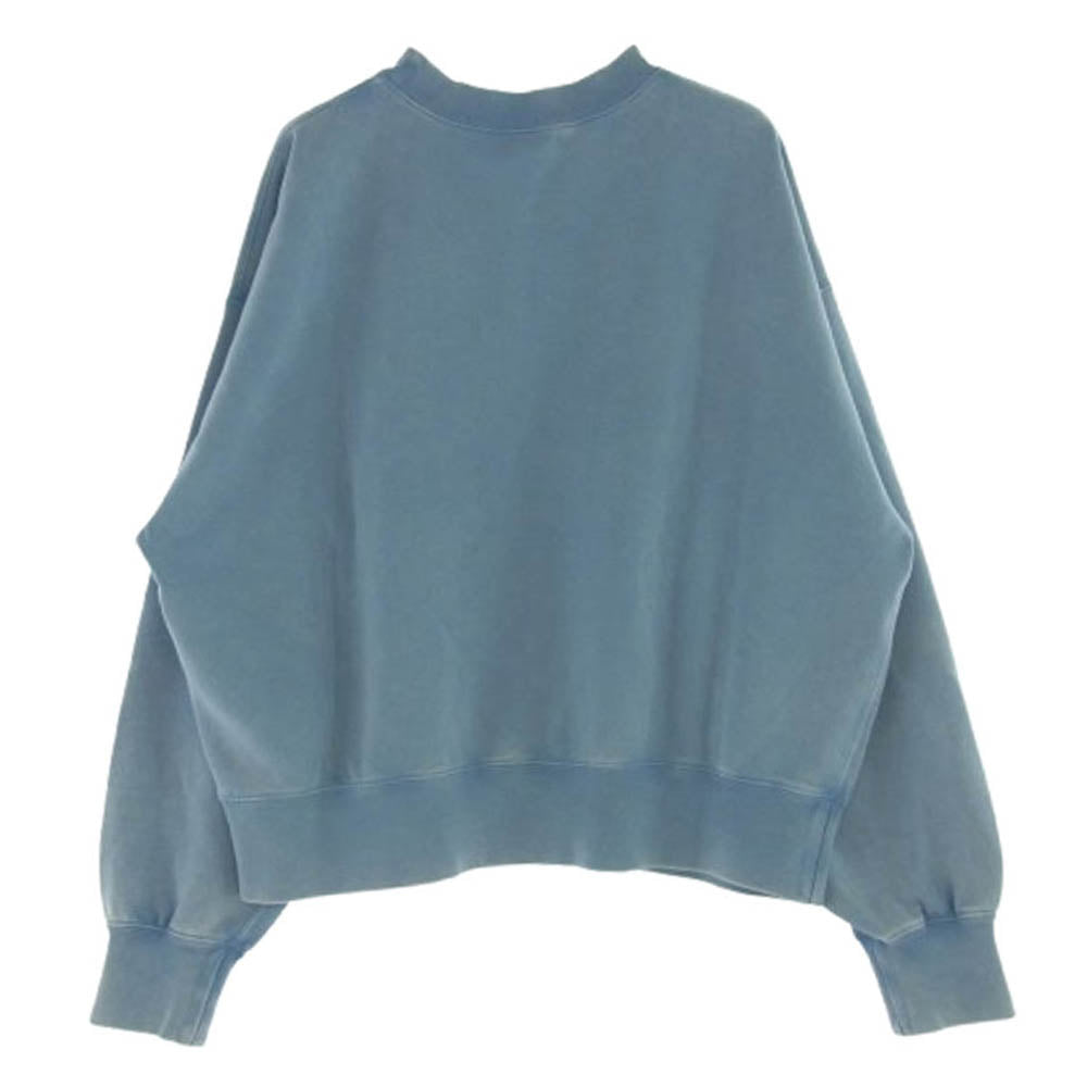 GUCCI グッチ 789582 XJGUL Embroidered cotton jersey sweatshirt エンブロイダリ― コットンジャージー スウェットシャツ トレーナー ライトブルー系 L【極上美品】【中古】