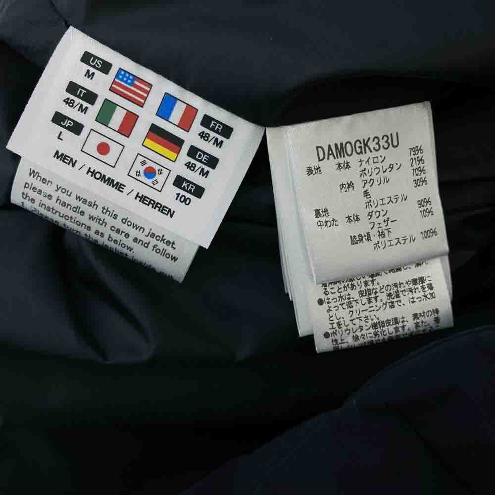 DESCENTE デサント DAM0GK33U ALLTERRAIN オルテライン MIZUSAWA DOWN JACKET STORM 水沢ダウン ストーム ジャケット ネイビー系 L【中古】