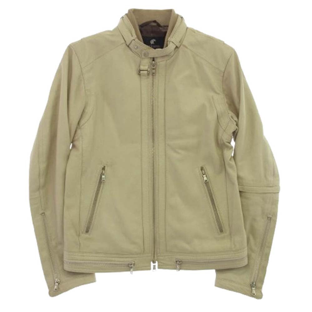 LOVELESS ラブレス 61F01-702-41 ラムレザー シングル ライダース ジャケット ベージュ系 M【中古】