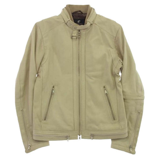 LOVELESS ラブレス 61F01-702-41 ラムレザー シングル ライダース ジャケット ベージュ系 M【中古】