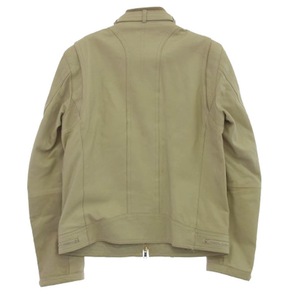 LOVELESS ラブレス 61F01-702-41 ラムレザー シングル ライダース ジャケット ベージュ系 M【中古】