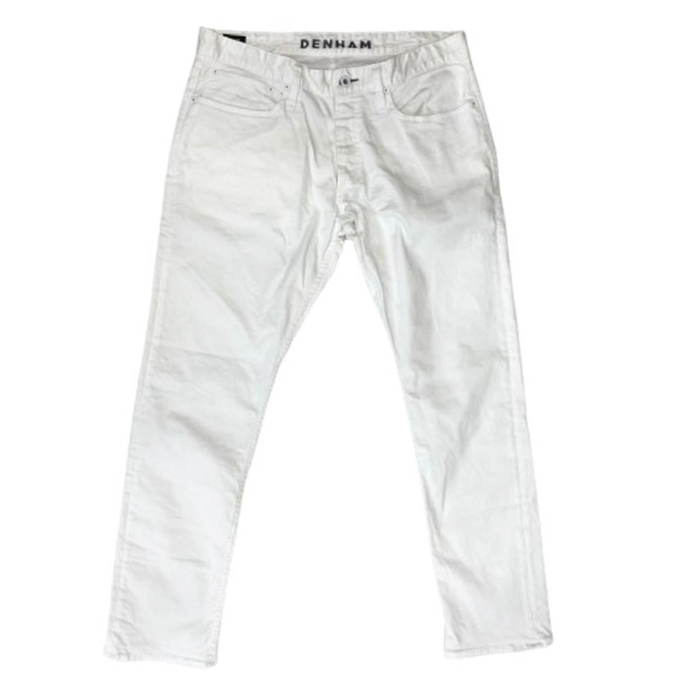 DENHAM デンハム RAZOR SLIM スリムフィット ストレート デニムパンツ ジーンズ ホワイト系 W36【中古】