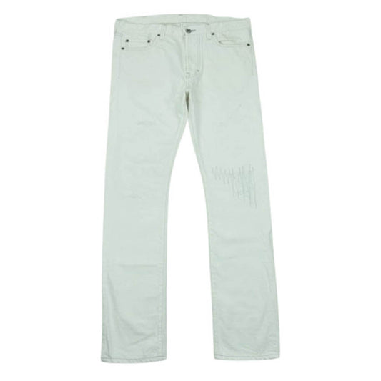 NEIGHBORHOOD ネイバーフッド THE FOURNESS TOKYO ダメージ加工 ストレート デニム パンツ ジーンズ ホワイト系 L【中古】