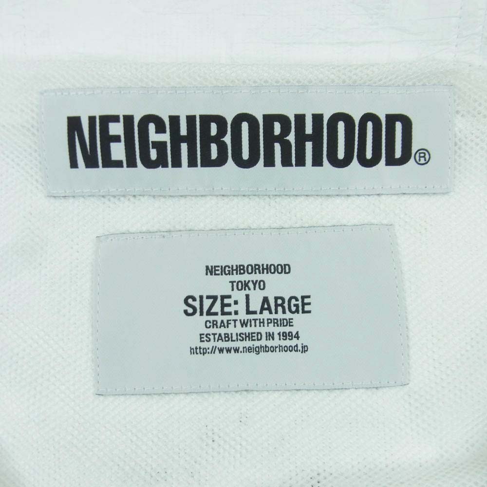 NEIGHBORHOOD ネイバーフッド 19SS 191TSNH-JKM09 ECWCS TVK P-JKT エクワックス ジップアップ ジャケット ホワイト系 L【中古】