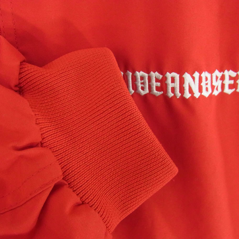 HideandSeek ハイドアンドシーク HJ-100221 Harrington Jacket ロゴ刺繍 ハリントンジャケット スウィングトップ レッド系 L【中古】