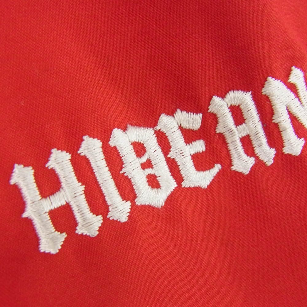 HideandSeek ハイドアンドシーク HJ-100221 Harrington Jacket ロゴ刺繍 ハリントンジャケット スウィングトップ レッド系 L【中古】