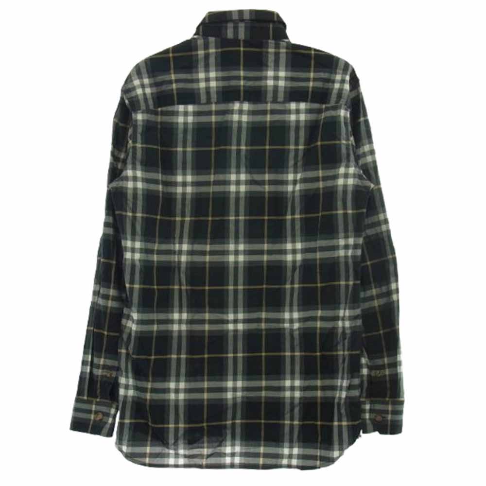 BURBERRY バーバリー 8048147 ボタンダウン ブロード チェック 長袖シャツ グレー系 ブラック系 XS【中古】