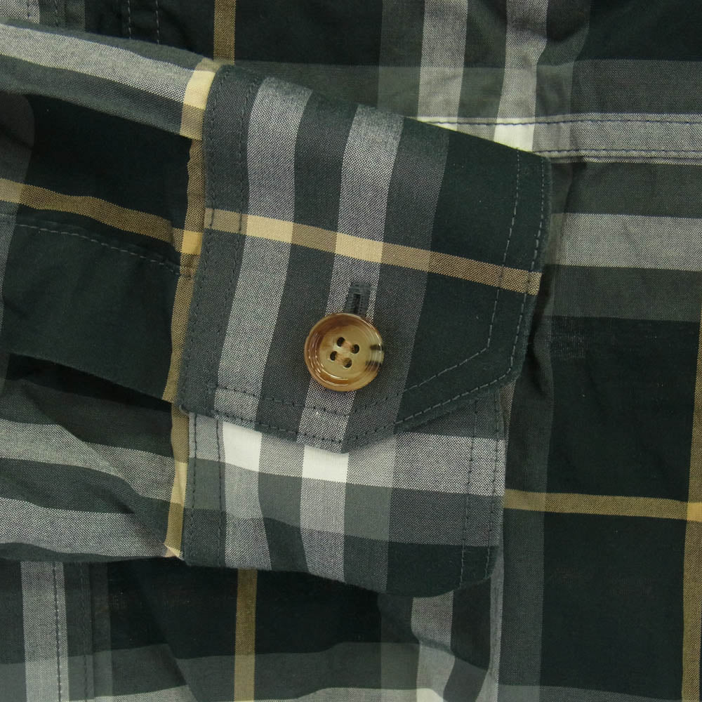 BURBERRY バーバリー 8048147 ボタンダウン ブロード チェック 長袖シャツ グレー系 ブラック系 XS【中古】