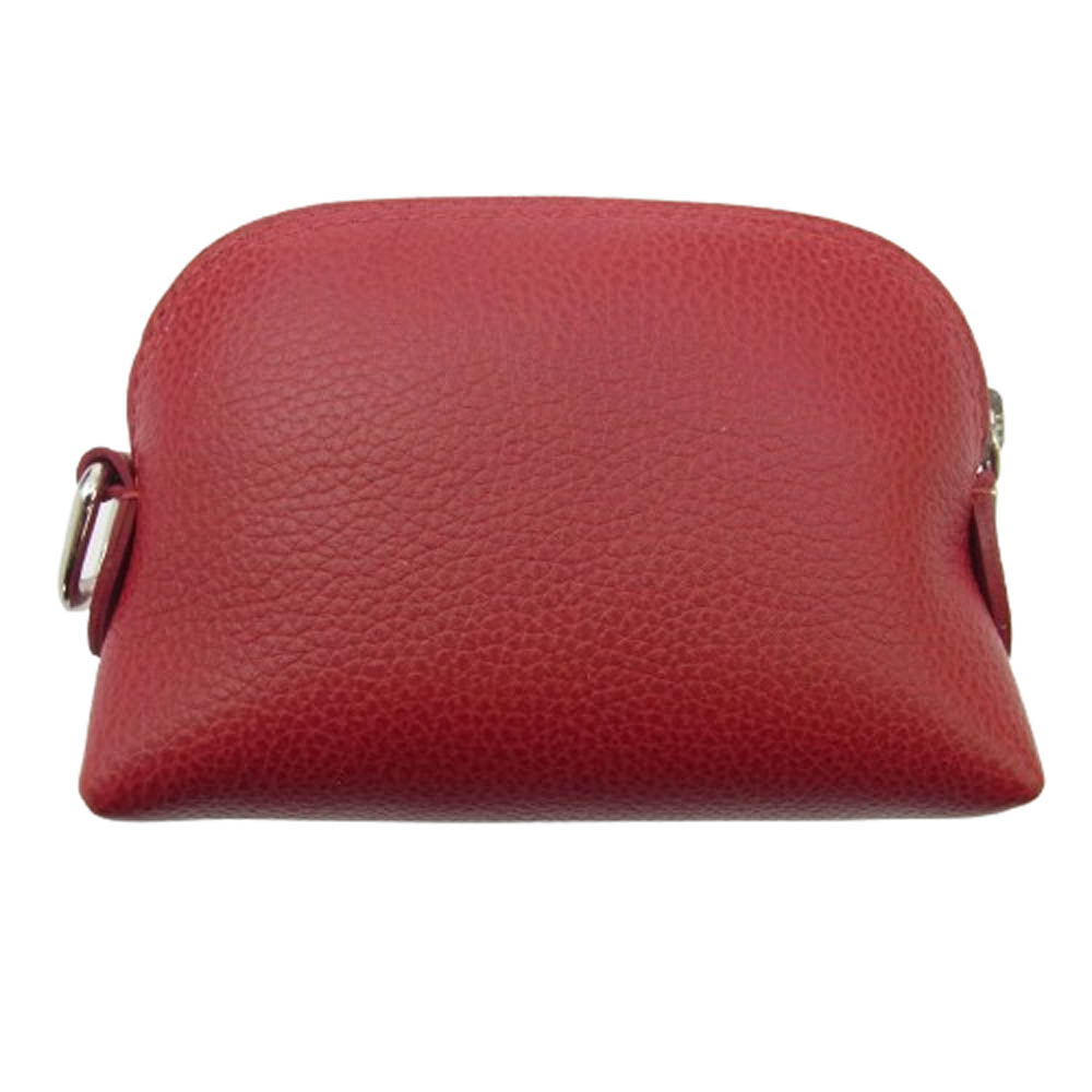 Longchamp ロンシャン レザーポーチ レッド レッド系【美品】【中古】