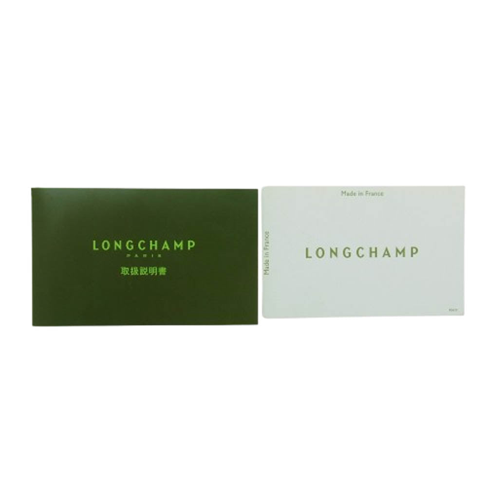 Longchamp ロンシャン レザー ペンケース 筆箱 ネイビー ブルー系【美品】【中古】
