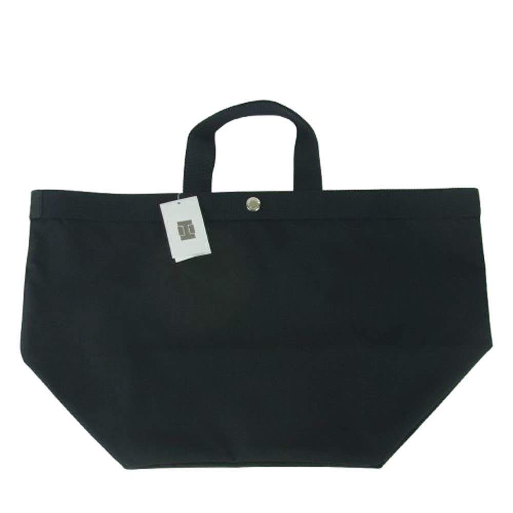Herve Chapelier エルベ・シャプリエ 725CN 公式オンライン限定品 ノワール 舟形トート スクエア ベース ベーシック ナイロン ラージ トートバッグ Lサイズ ブラック系【美品】【中古】