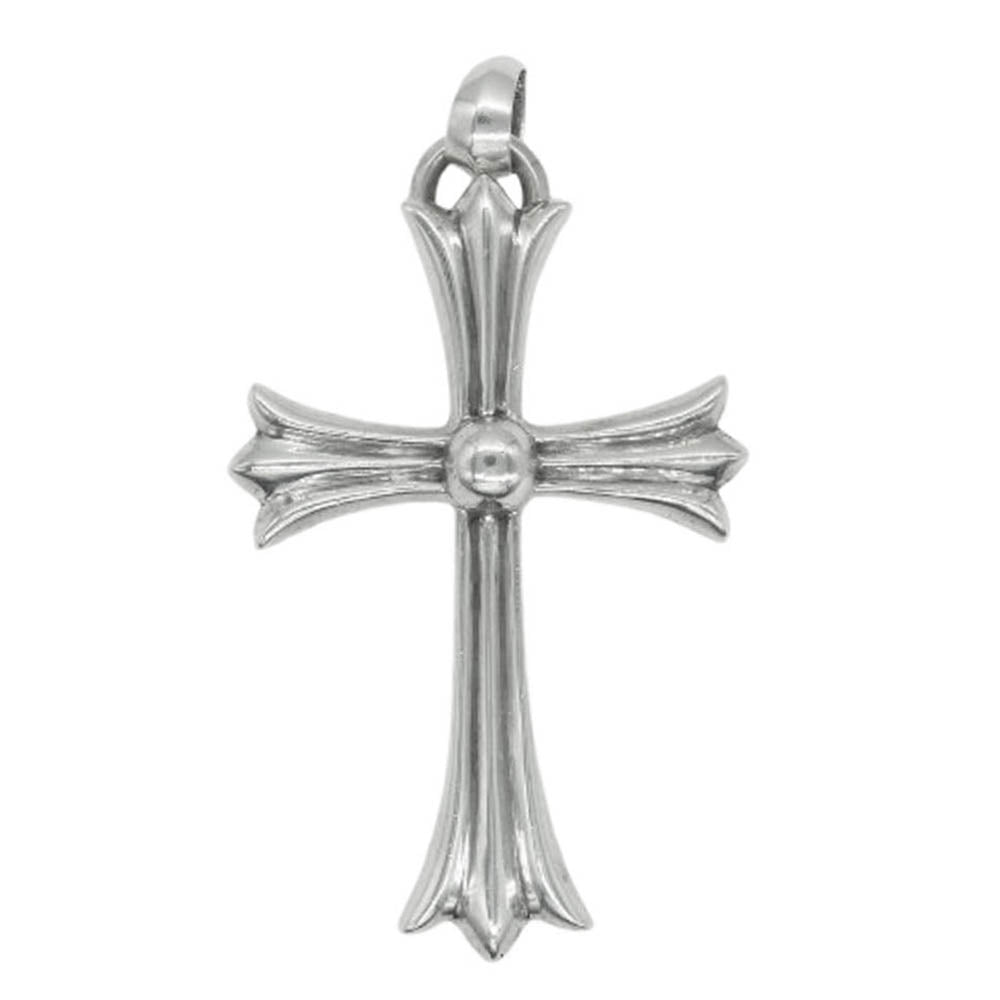 CHROME HEARTS クロムハーツ（原本無） CH CRS LG W BALE ラージ CH クロス Wベイル ペンダントトップ シルバー系【中古】