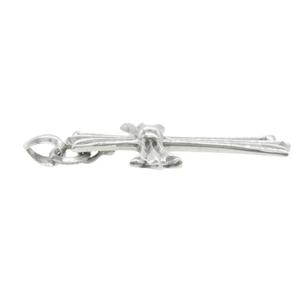 CHROME HEARTS クロムハーツ（原本無） CH CRS LG W BALE ラージ CH クロス Wベイル ペンダントトップ シルバー系【中古】