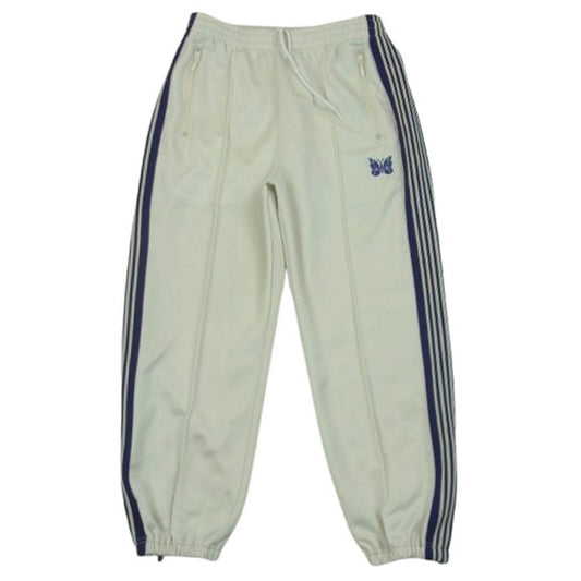 Needles ニードルス MR289 Zipped Track Pant 裾ジップ サイドライン トラック パンツ 日本製 オフホワイト系 XS【中古】