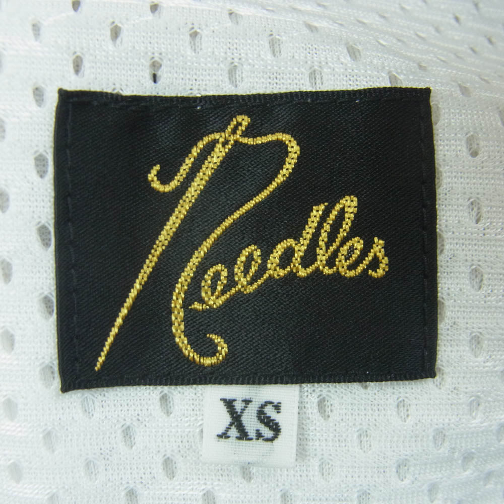 Needles ニードルス MR289 Zipped Track Pant 裾ジップ サイドライン トラック パンツ 日本製 オフホワイト系 XS【中古】