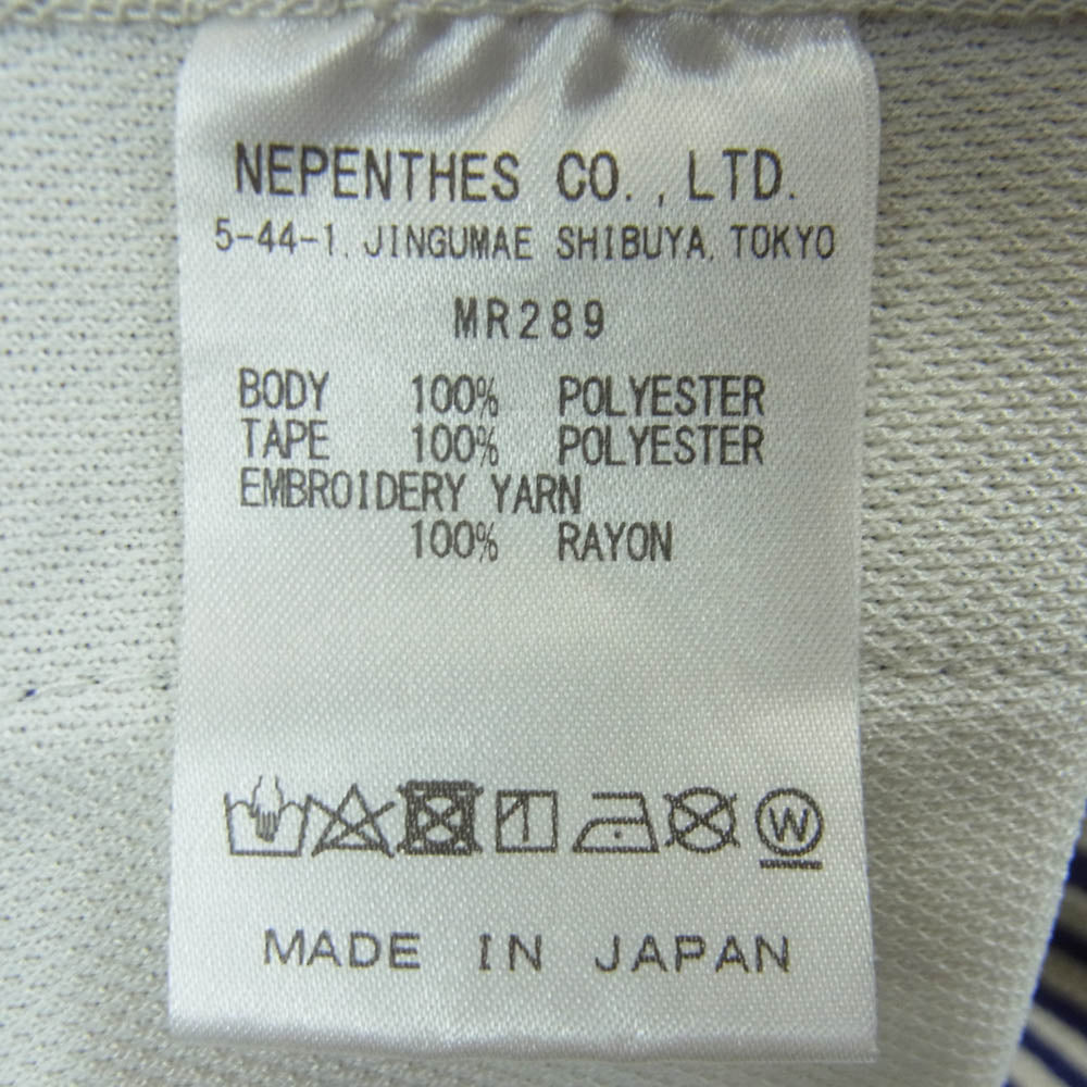 Needles ニードルス MR289 Zipped Track Pant 裾ジップ サイドライン トラック パンツ 日本製 オフホワイト系 XS【中古】