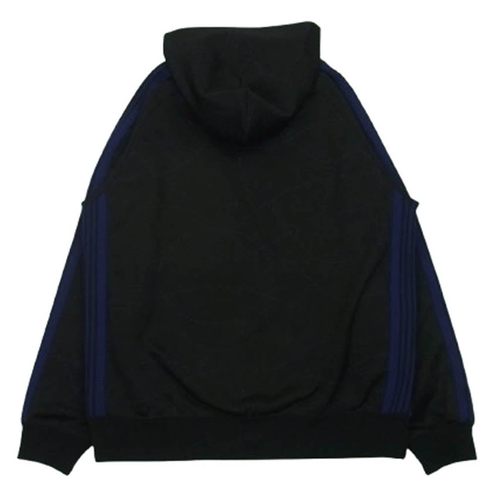 Needles ニードルス MR608 DC SHOES ディーシー Track Hoody Ｗネームロゴ刺繍 トラック フーディー パーカー ブラック系 S【中古】