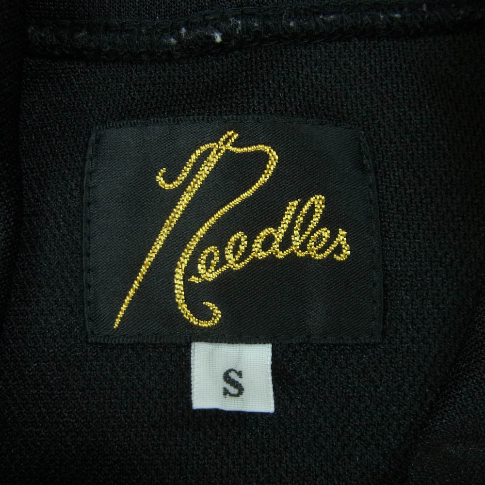 Needles ニードルス MR608 DC SHOES ディーシー Track Hoody Ｗネームロゴ刺繍 トラック フーディー パーカー ブラック系 S【中古】