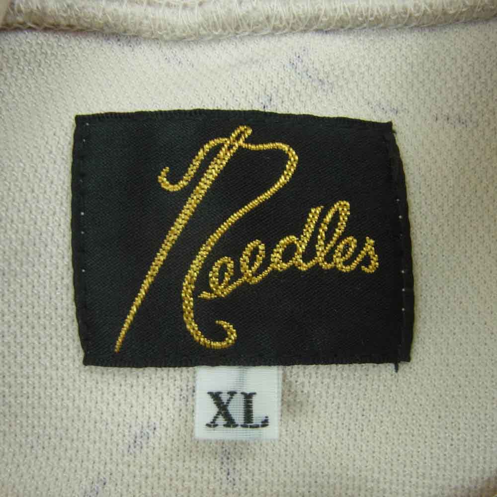 Needles ニードルス MR608 DC SHOES ディーシー Track Hoody Ｗネームロゴ刺繍 トラック フーディー パーカー オフホワイト系 XL【中古】