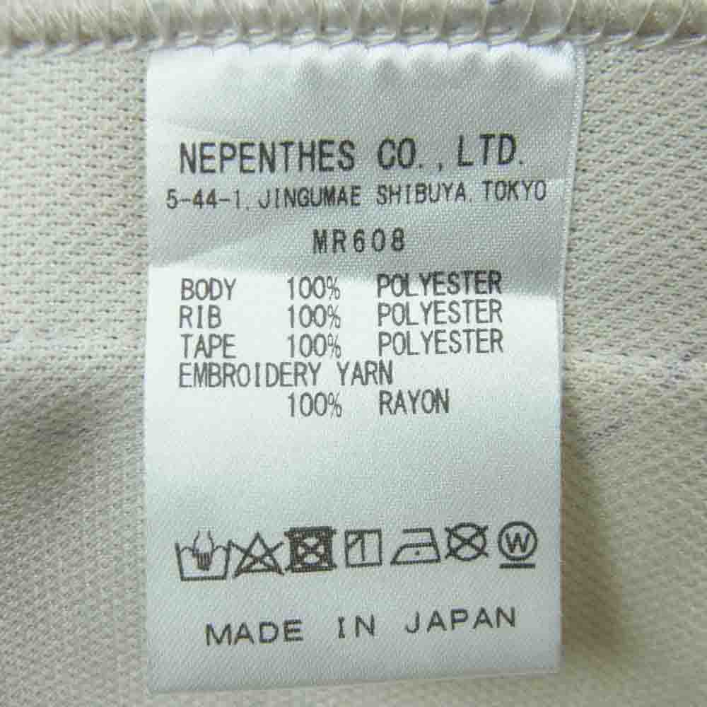 Needles ニードルス MR608 DC SHOES ディーシー Track Hoody Ｗネームロゴ刺繍 トラック フーディー パーカー オフホワイト系 XL【中古】
