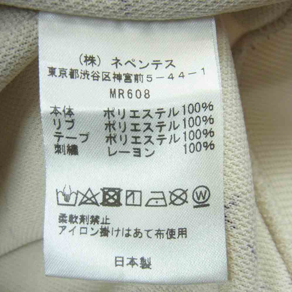 Needles ニードルス MR608 DC SHOES ディーシー Track Hoody Ｗネームロゴ刺繍 トラック フーディー パーカー オフホワイト系 XL【中古】