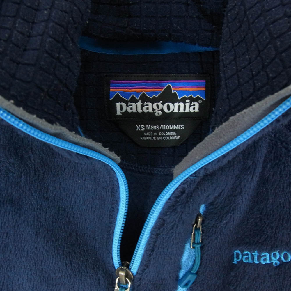 patagonia パタゴニア 15AW 25138 R2 フリース ジップアップ ジャケット ネイビー系 XS【中古】