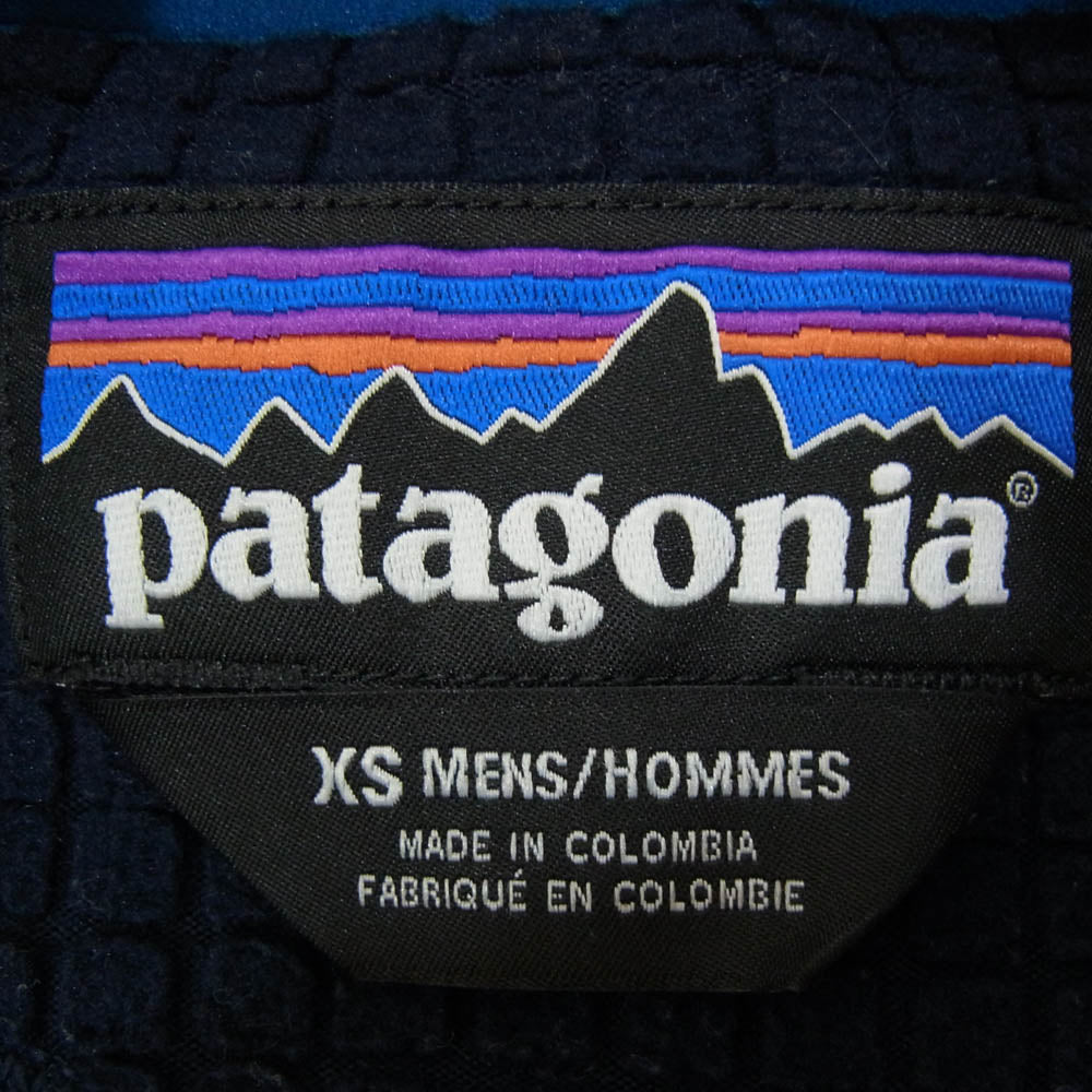 patagonia パタゴニア 15AW 25138 R2 フリース ジップアップ ジャケット ネイビー系 XS【中古】