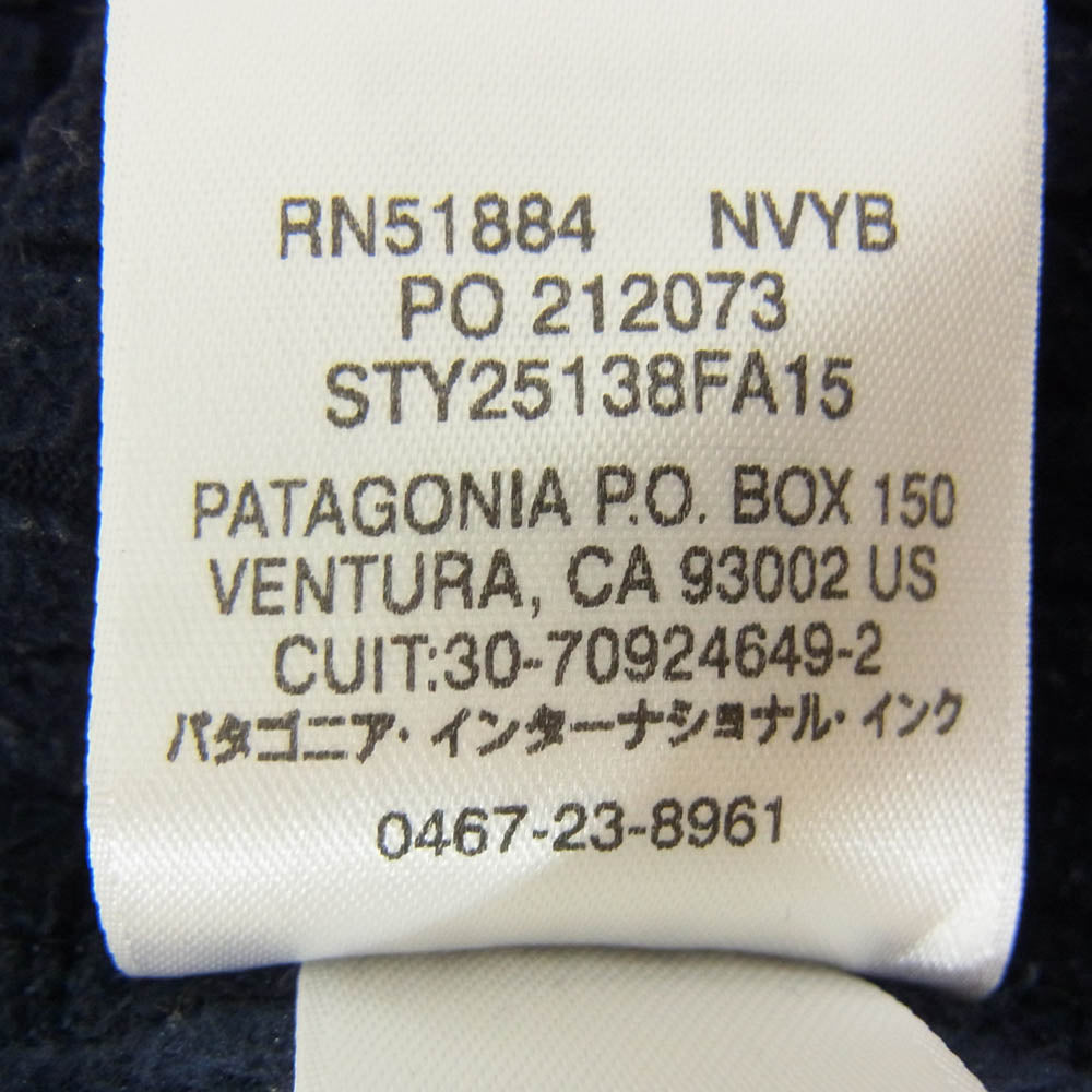 patagonia パタゴニア 15AW 25138 R2 フリース ジップアップ ジャケット ネイビー系 XS【中古】
