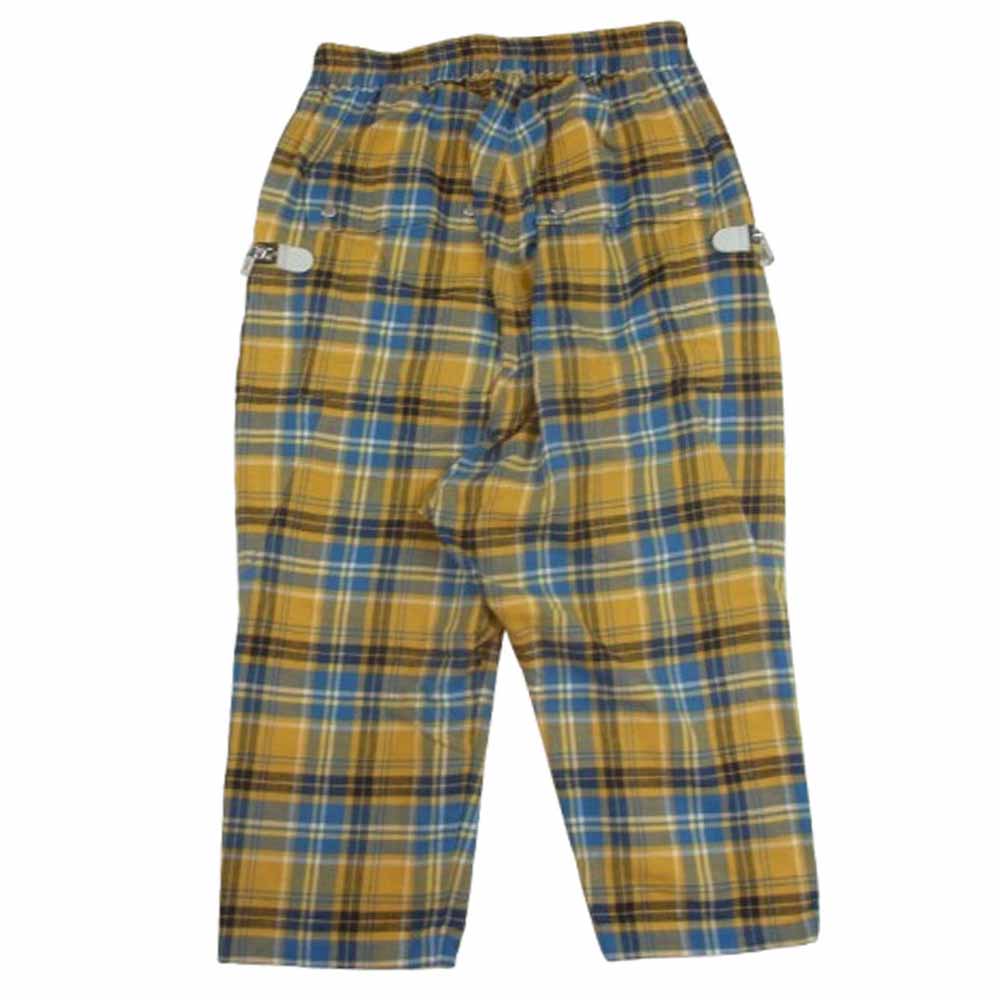 Rick Owens リックオウエンス 21SS RU21S6348-CP BAUHAUS BELA バウハウス ベラ チェック クロップドパンツ イエロー系 48【中古】
