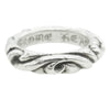 CHROME HEARTS クロムハーツ（原本無） SCRL BAND スクロール バンド リング シルバー系 4号【中古】