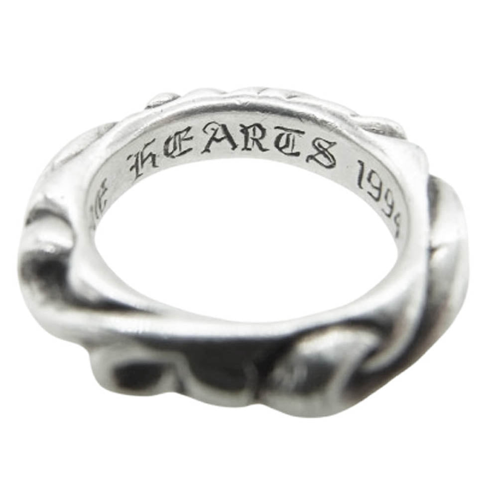 CHROME HEARTS クロムハーツ（原本無） SCRL BAND スクロール バンド リング シルバー系 4号【中古】