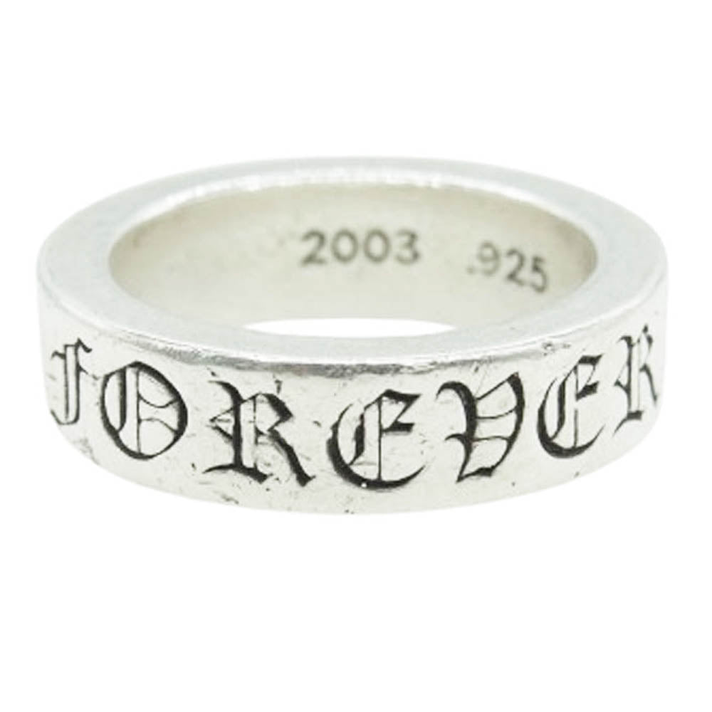CHROME HEARTS クロムハーツ（原本無） 6mm SPACER FOREVER スペーサー フォーエバー リング シルバー系 16.5号【中古】