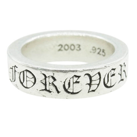 CHROME HEARTS クロムハーツ（原本無） 6mm SPACER FOREVER スペーサー フォーエバー リング シルバー系 16.5号【中古】