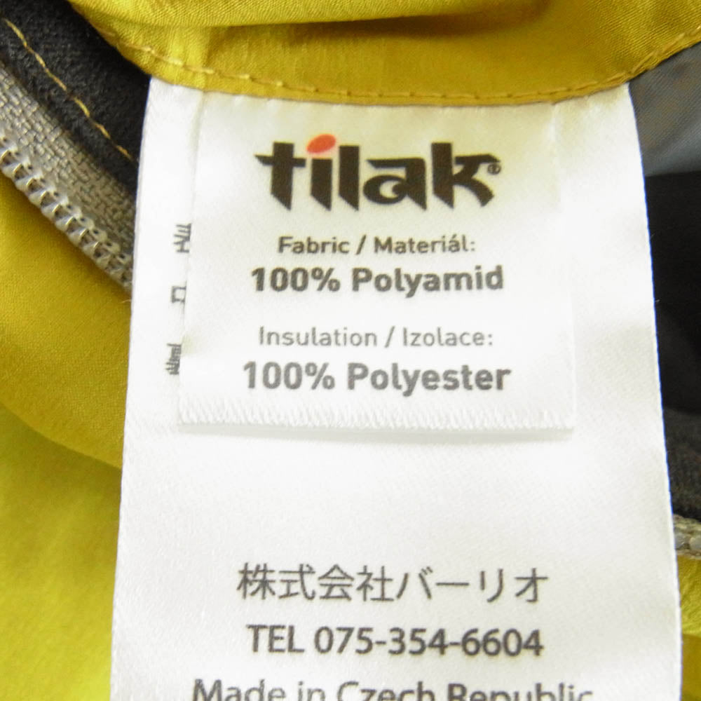TILAK ティラック PERTEX quantum air パーテックス カンタムエア 中綿 ジャケット イエロー系 M【美品】【中古】