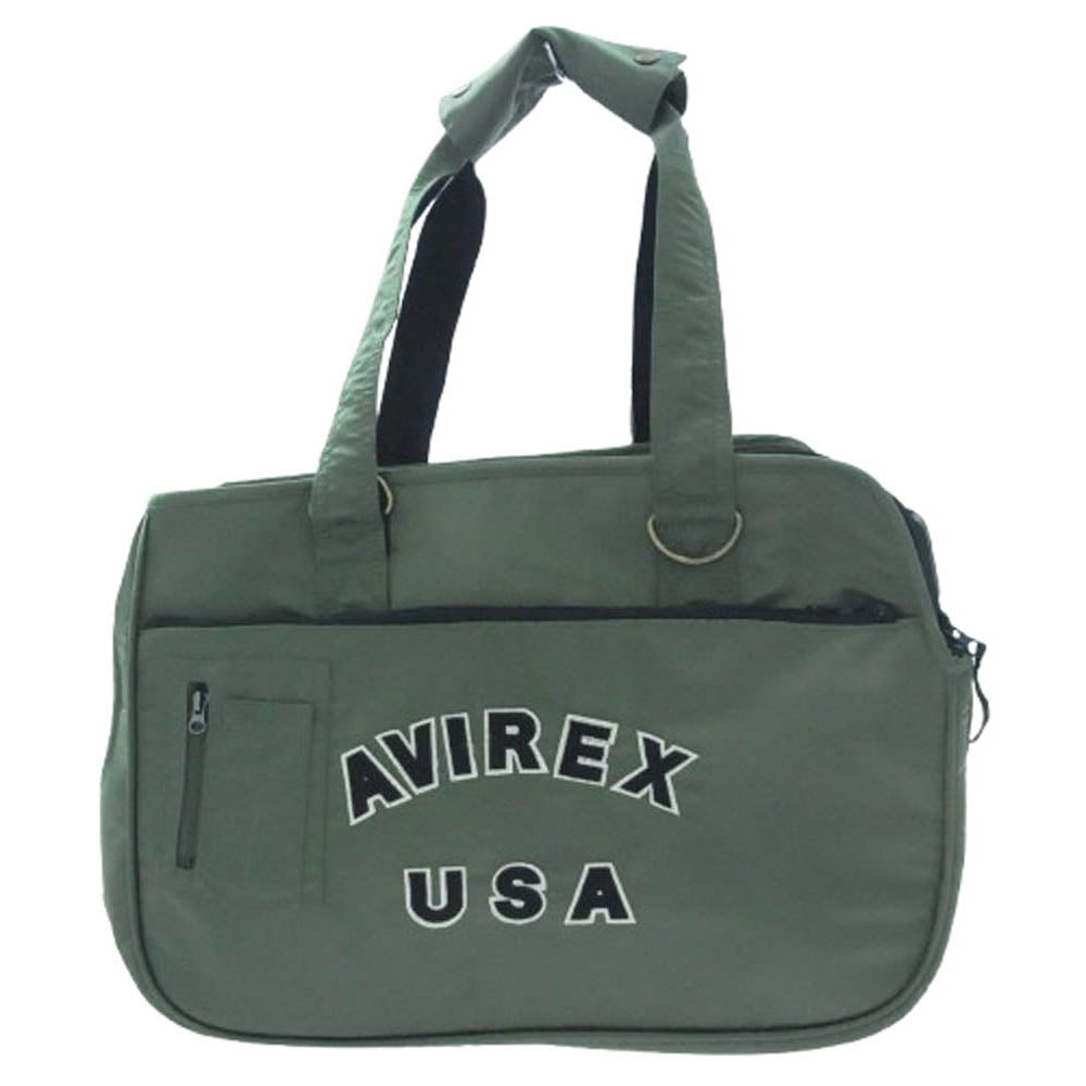 AVIREX アヴィレックス PX5001-025-00 DOG CARRY TOTE ドッグ キャリー トート カーキ系【極上美品】【中古】