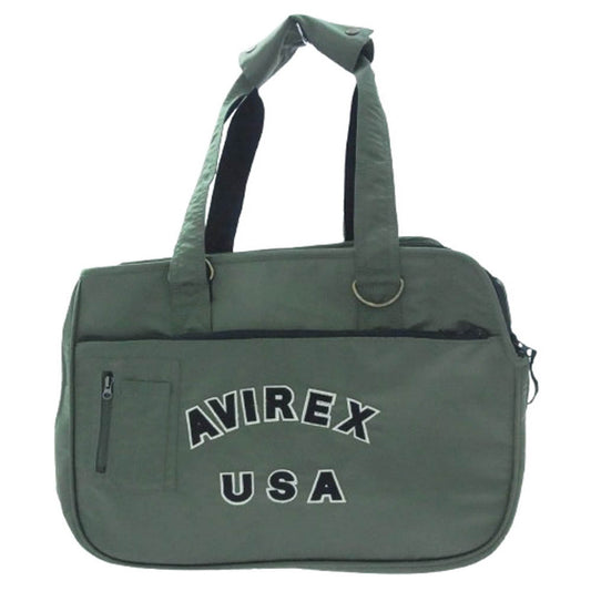 AVIREX アヴィレックス PX5001-025-00 DOG CARRY TOTE ドッグ キャリー トート カーキ系【極上美品】【中古】