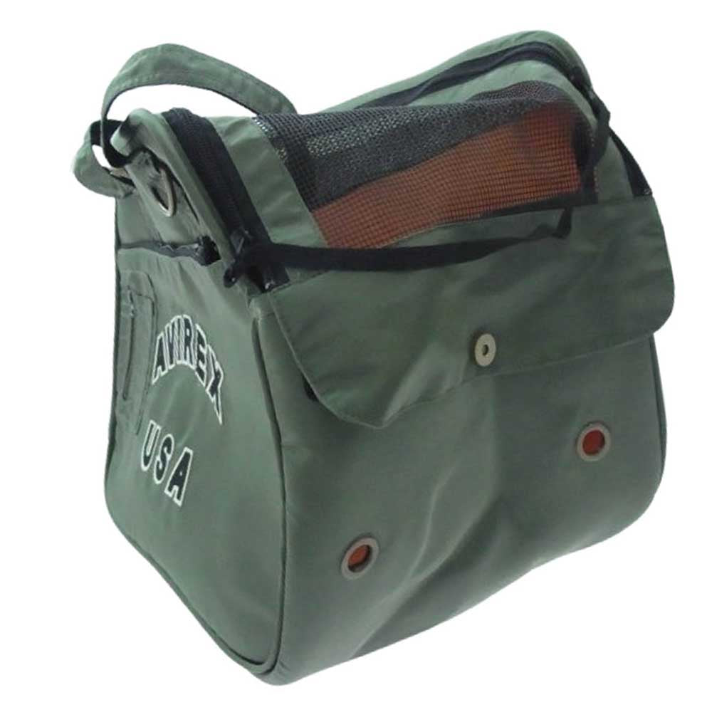 AVIREX アヴィレックス PX5001-025-00 DOG CARRY TOTE ドッグ キャリー トート カーキ系【極上美品】【中古】