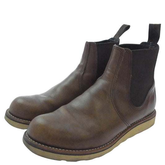 RED WING レッドウィング 3190 CLASSIC CHELSEA クラシックチェルシー サイドゴア ブーツ ブラウン系 US7D【中古】