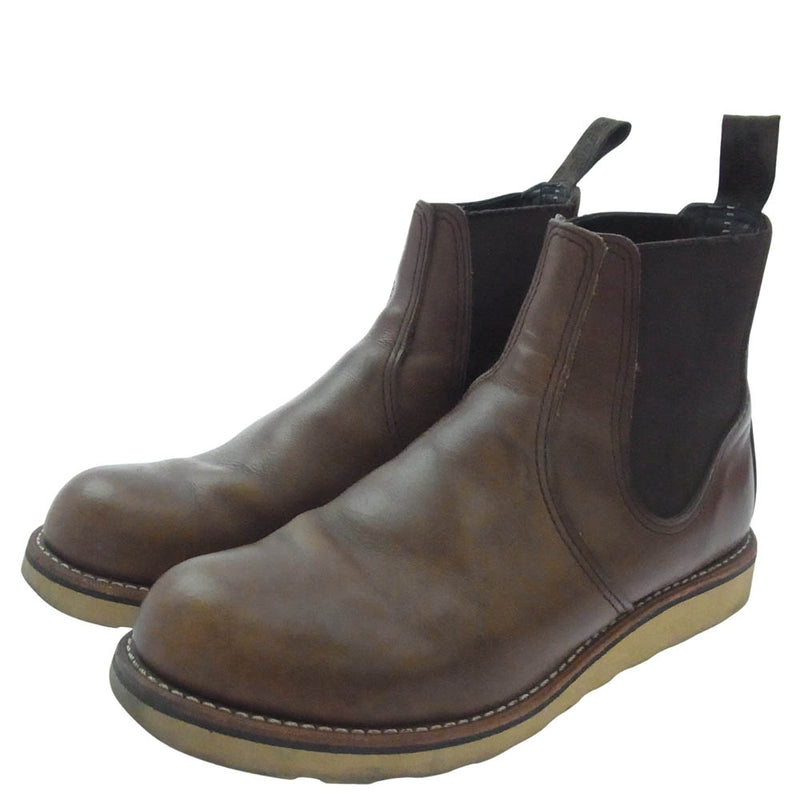 RED WING レッドウィング 3190 CLASSIC CHELSEA クラシックチェルシー サイドゴア ブーツ ブラウン系 US7D【中古】