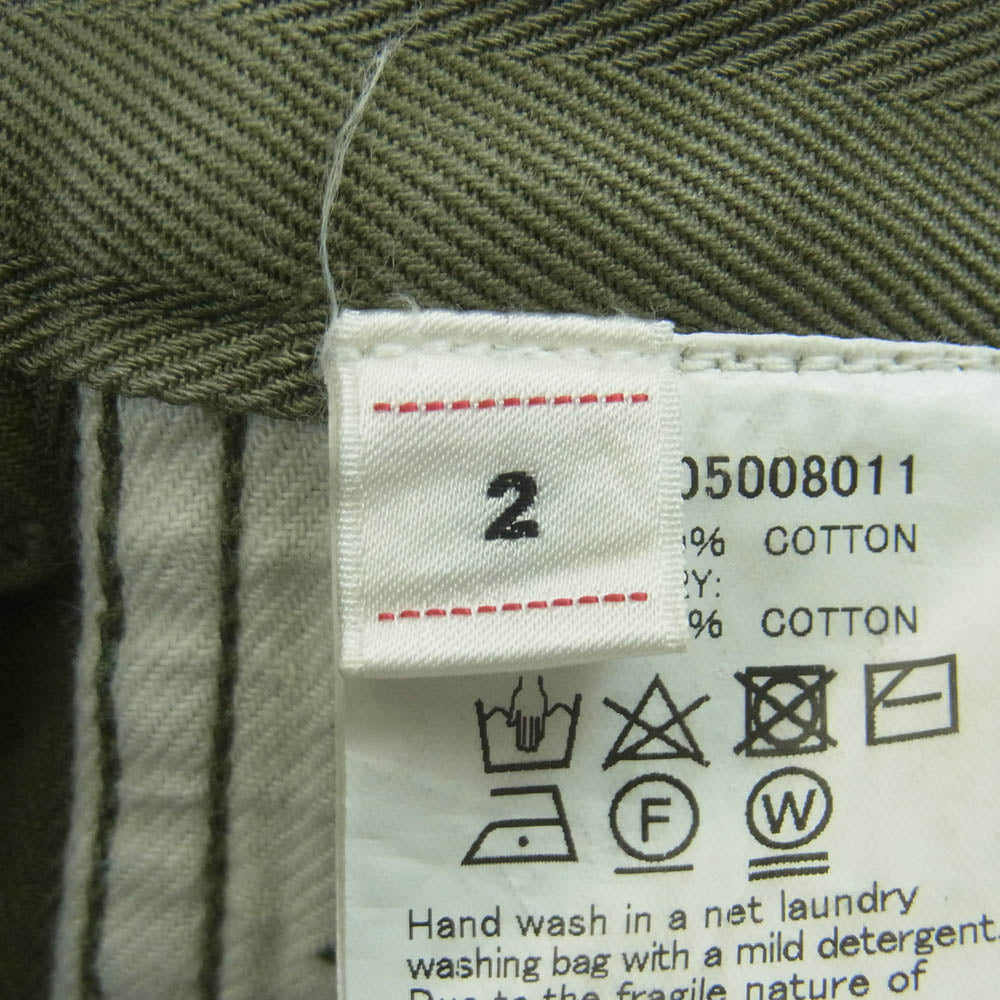 VISVIM ビズビム 0118105008011 PASTRAL SHORTS パストラル ショーツ ショート パンツ 日本製 カーキ系 グリーン系 2【中古】