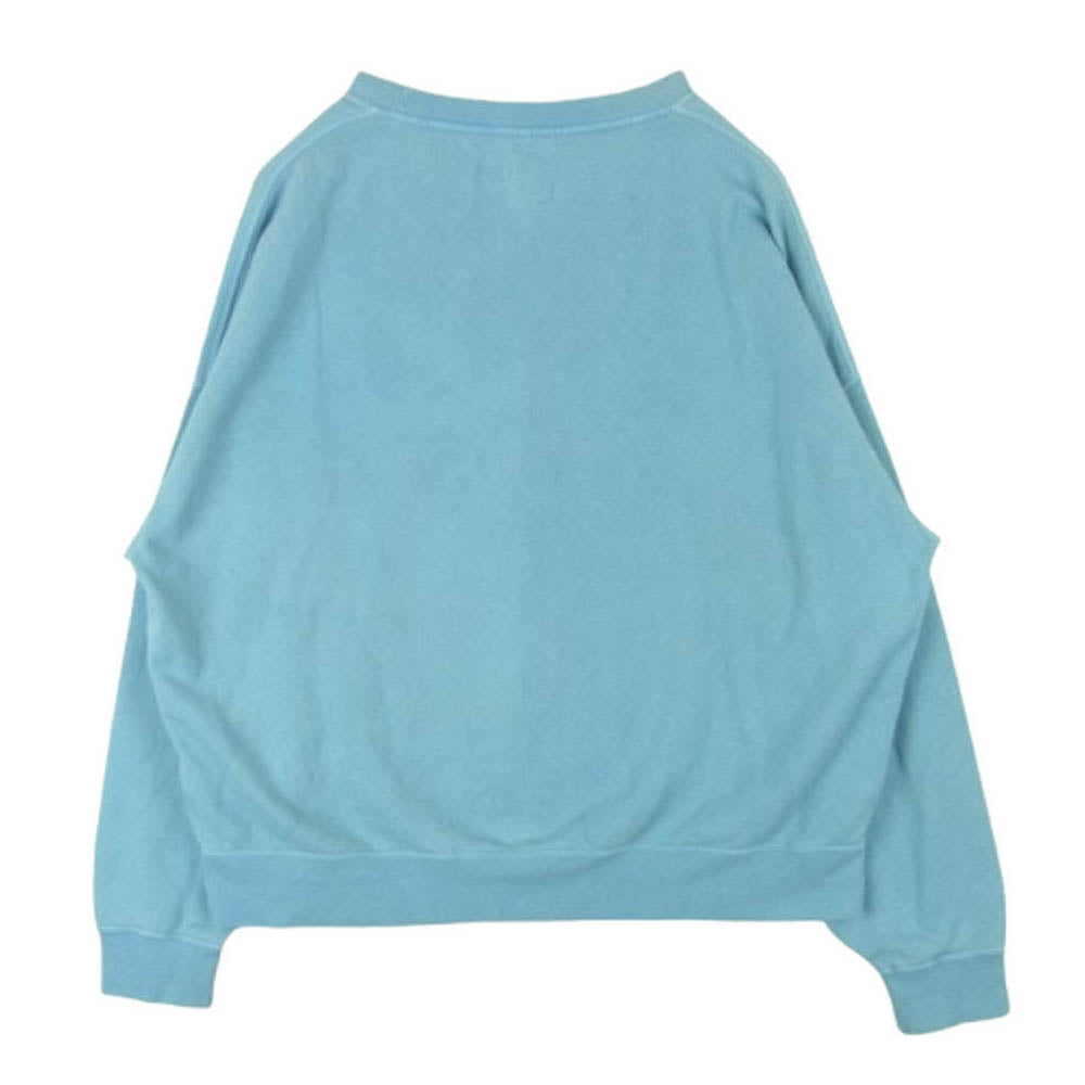 VISVIM ビズビム 0223905010006 ICT AMPLUS SB SWEAT L/S アンプラス 長袖 スウェット トレーナー ライトブルー系 3【中古】