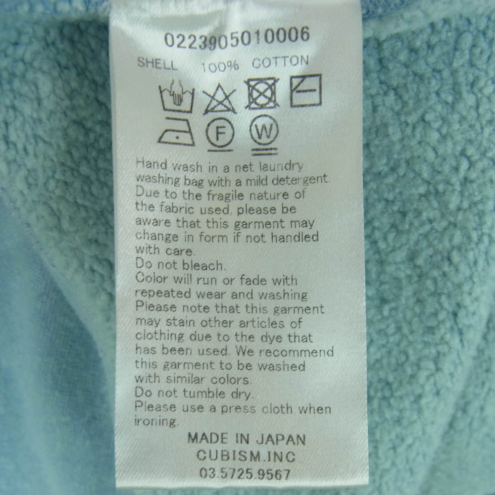 VISVIM ビズビム 0223905010006 ICT AMPLUS SB SWEAT L/S アンプラス 長袖 スウェット トレーナー ライトブルー系 3【中古】