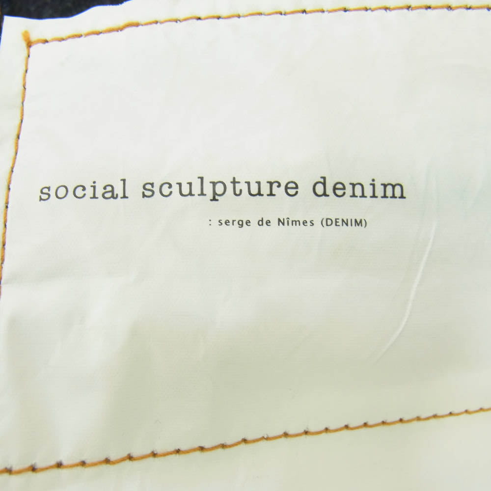 VISVIM ビズビム 0122205005009 SOCIAL SCULPTURE 01 RAW MUD OD デニム パンツ インディゴブルー系 W36×L30【中古】