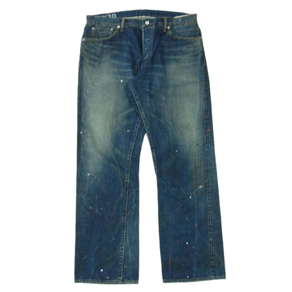 VISVIM ビズビム 0120105005034 SOCIAL SCULPTURE DRY DENIM-10 ペンキ加工 ドライ デニム パンツ インディゴブルー系 5【中古】