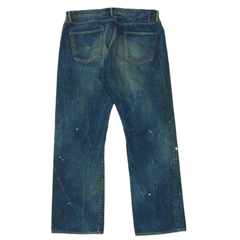 VISVIM ビズビム 0120105005034 SOCIAL SCULPTURE DRY DENIM-10 ペンキ加工 ドライ デニム パンツ インディゴブルー系 5【中古】