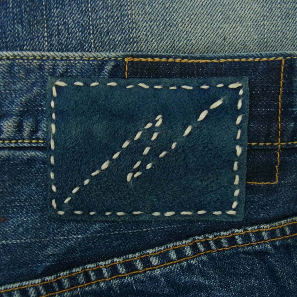 VISVIM ビズビム 0120105005034 SOCIAL SCULPTURE DRY DENIM-10 ペンキ加工 ドライ デニム パンツ インディゴブルー系 5【中古】