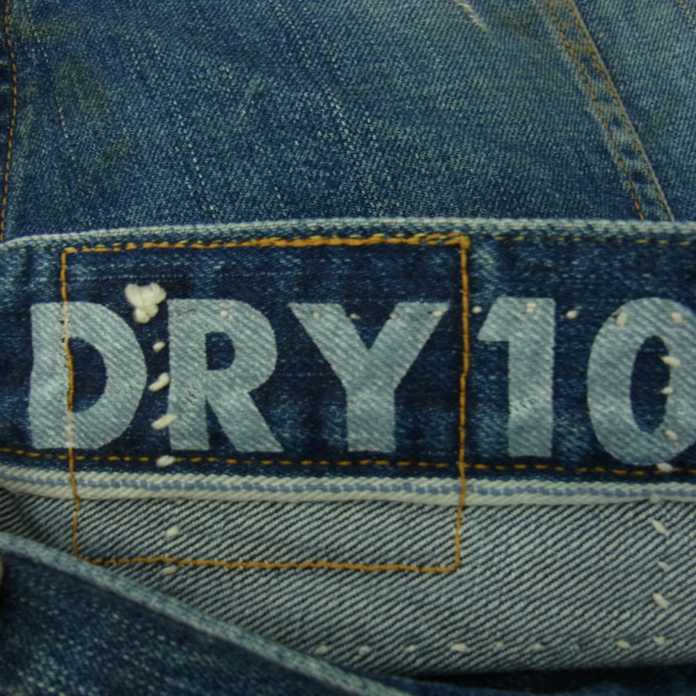 VISVIM ビズビム 0120105005034 SOCIAL SCULPTURE DRY DENIM-10 ペンキ加工 ドライ デニム パンツ インディゴブルー系 5【中古】